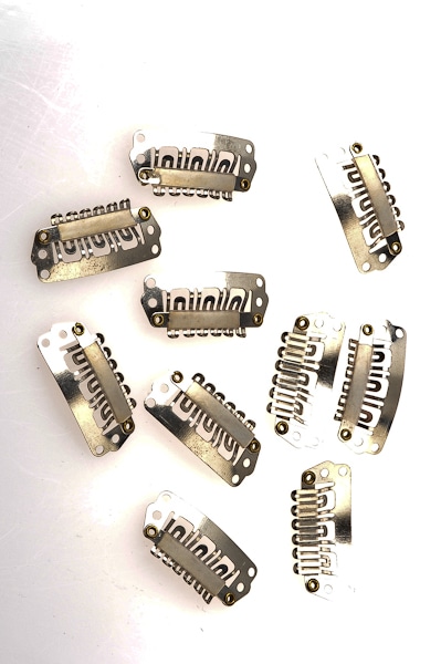 Clip - 28 mm x 10 mm - argenté